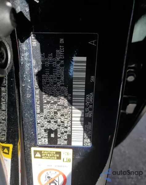 2013 Lexus Rx 350 Base from USA, damaged, VIN 2T2BK1BA7DC224372